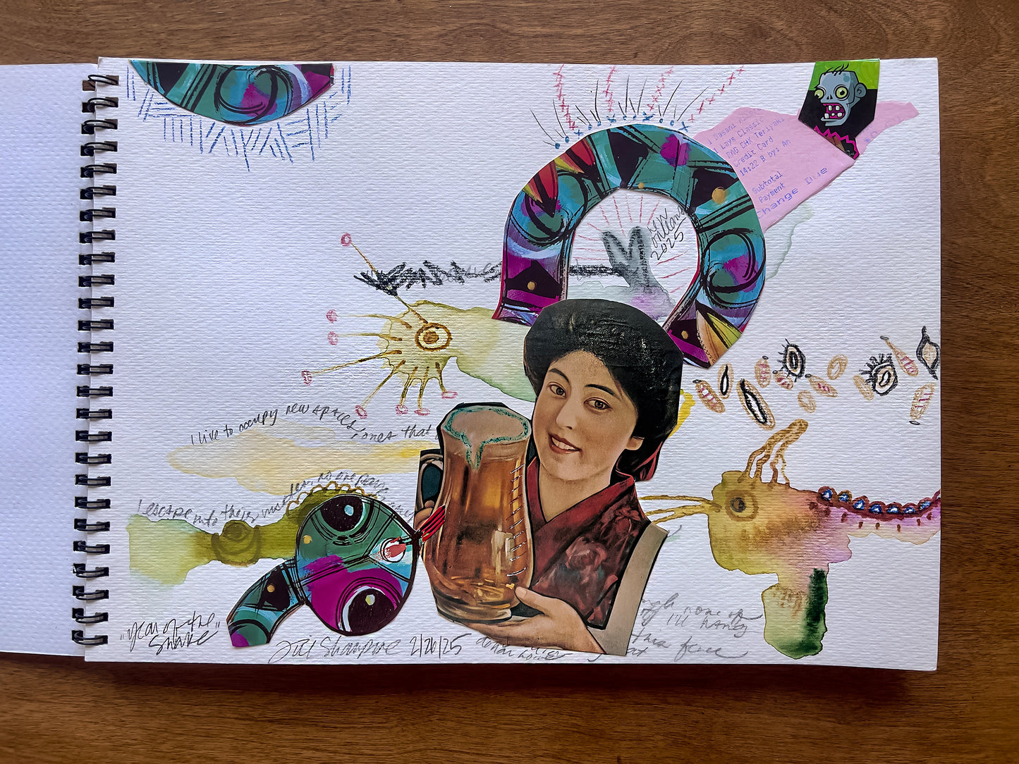 Sketchbook containing 8 Original Works plus Cover Art