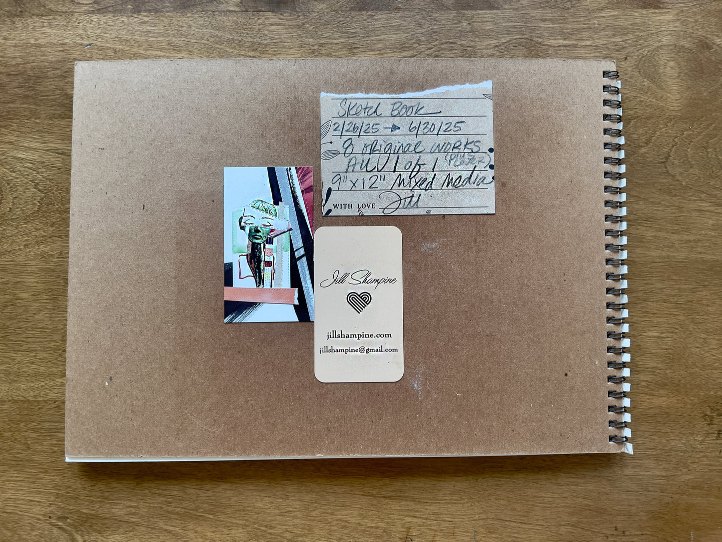 Sketchbook containing 8 Original Works plus Cover Art