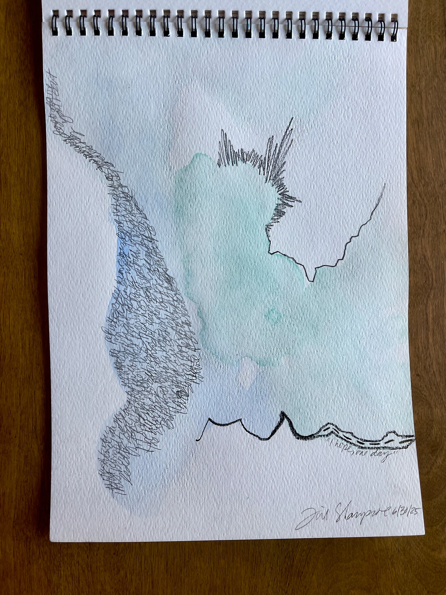 Sketchbook containing 8 Original Works plus Cover Art